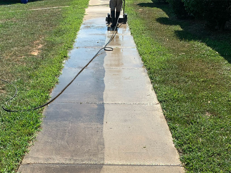 Sidewalk pressure walking